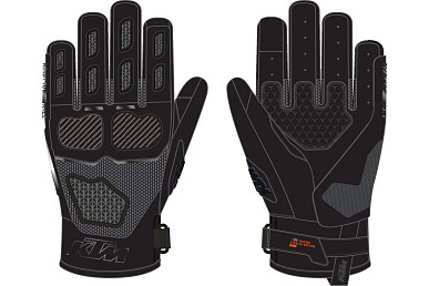 KTM RADICAL X V3 GLOVES BLACK velikost XXL/12