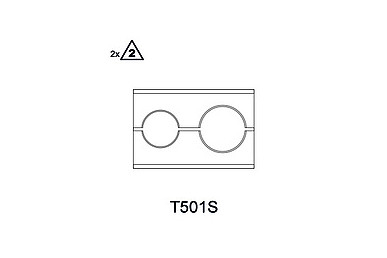 CLAMPING BLOCK INNER/OUT. PIPE