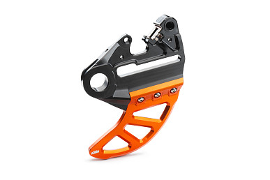 KTM Brake caliper support with brake disc guard 