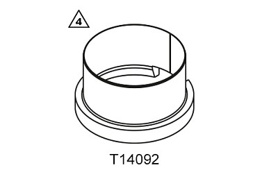 Mounting sleeve main piston