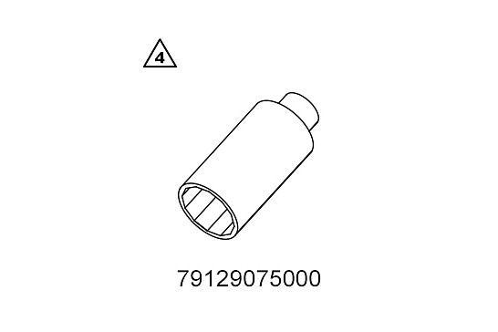 Multi-tooth wrench socket long D32