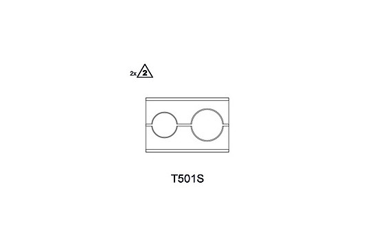 CLAMPING BLOCK INNER/OUT. PIPE