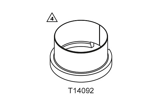 Mounting sleeve main piston