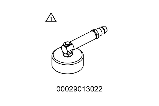 Adapter for foot brake cylinder